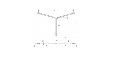 Консольный кронштейн двухрожковый К3-1,3-2,0-1-1